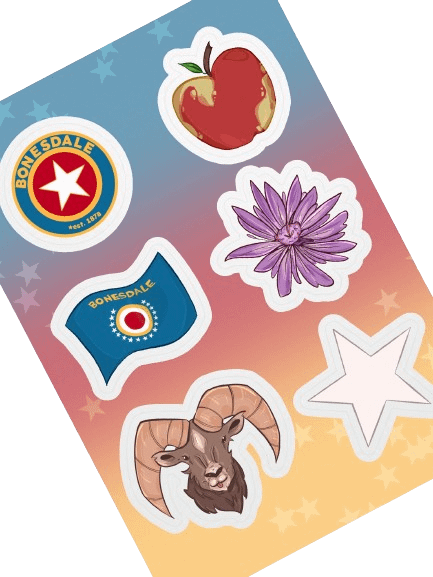Bonesdalian Symbolism Stickers product image (1)