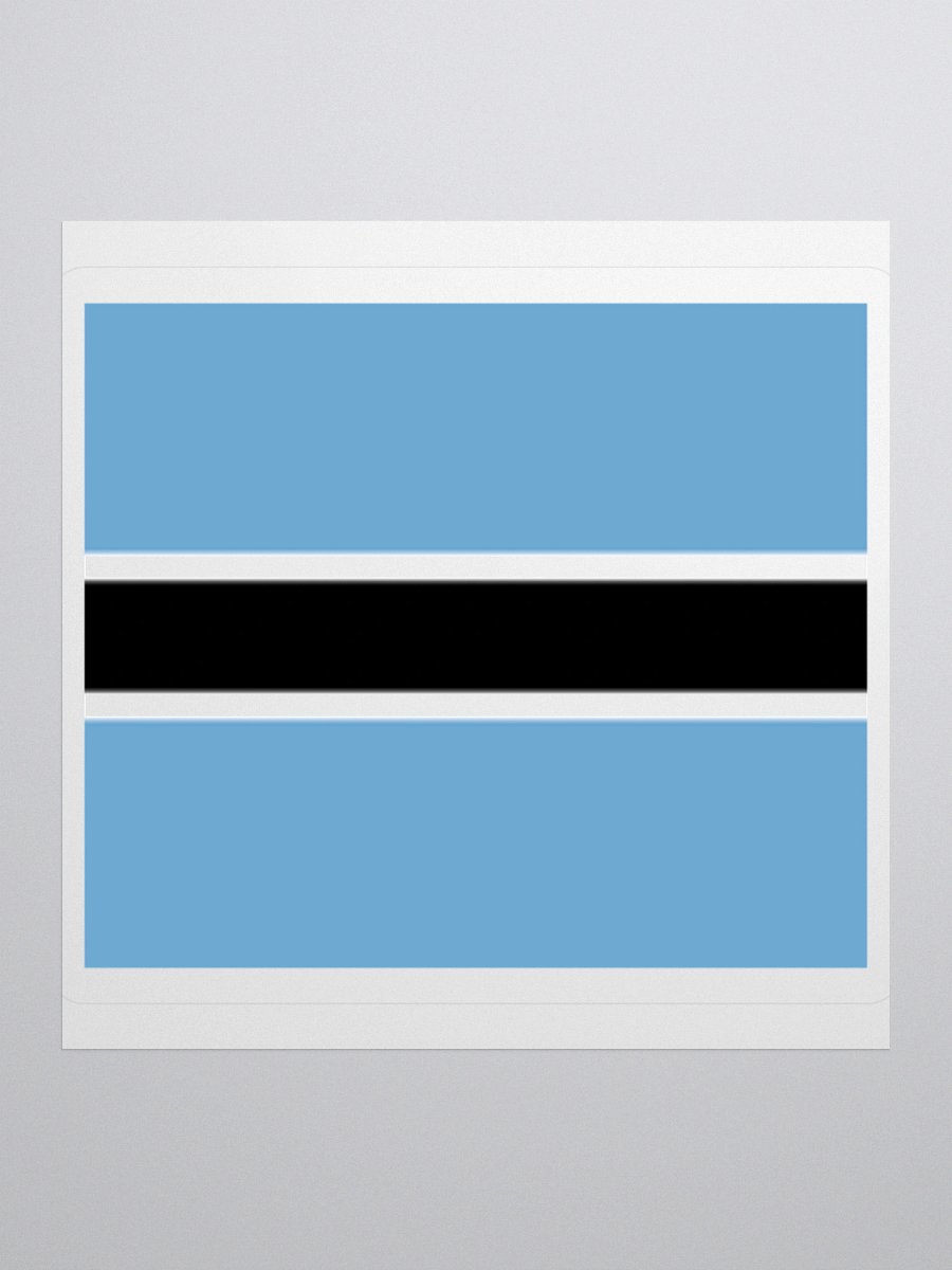 Exclusive Botswana Flag Kiss-Cut Stickers - High-Quality Vinyl, Multiple Sizes product image (2)