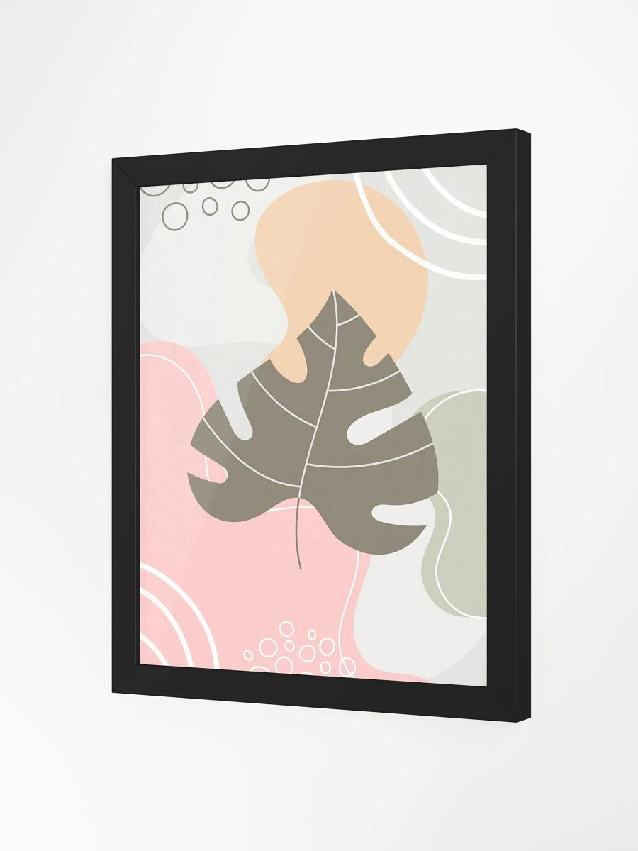 Abstract Leaf Elegance Framed Poster product image (19)