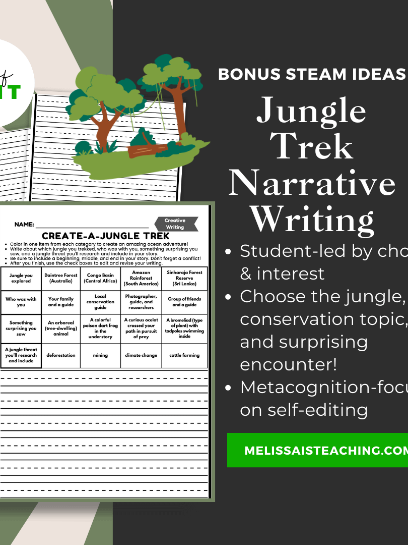 Survival, Geography & Adventure BUNDLE | Narrative Writing BUNDLE + Editing Checklist BONUS STEAM Ideas product image (3)