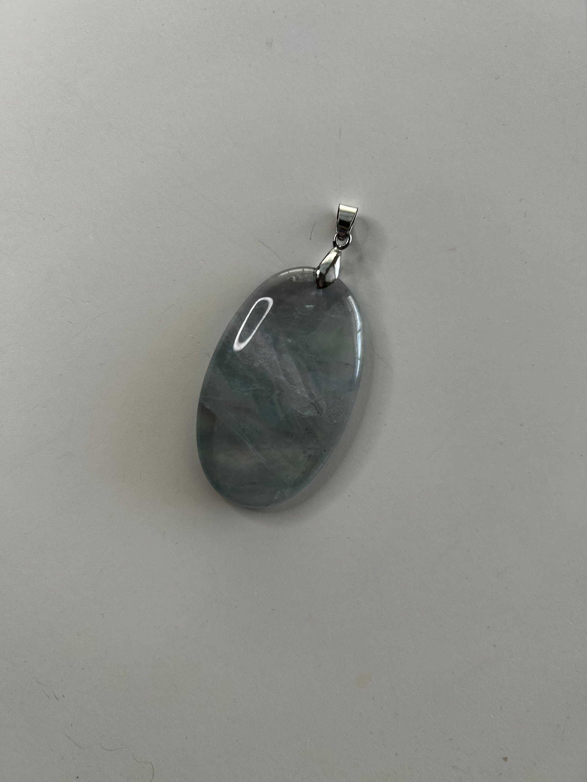 Fluorite Crystal Oval Pendant product image (3)