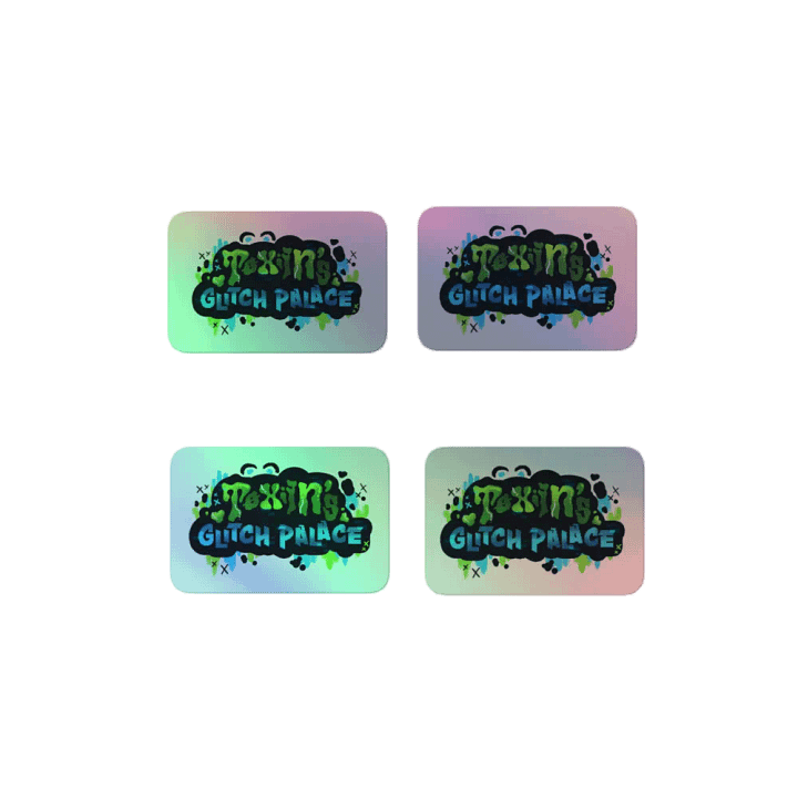 TOXIINS Glitch Palace Holographic Sticker Sheet product image (2)