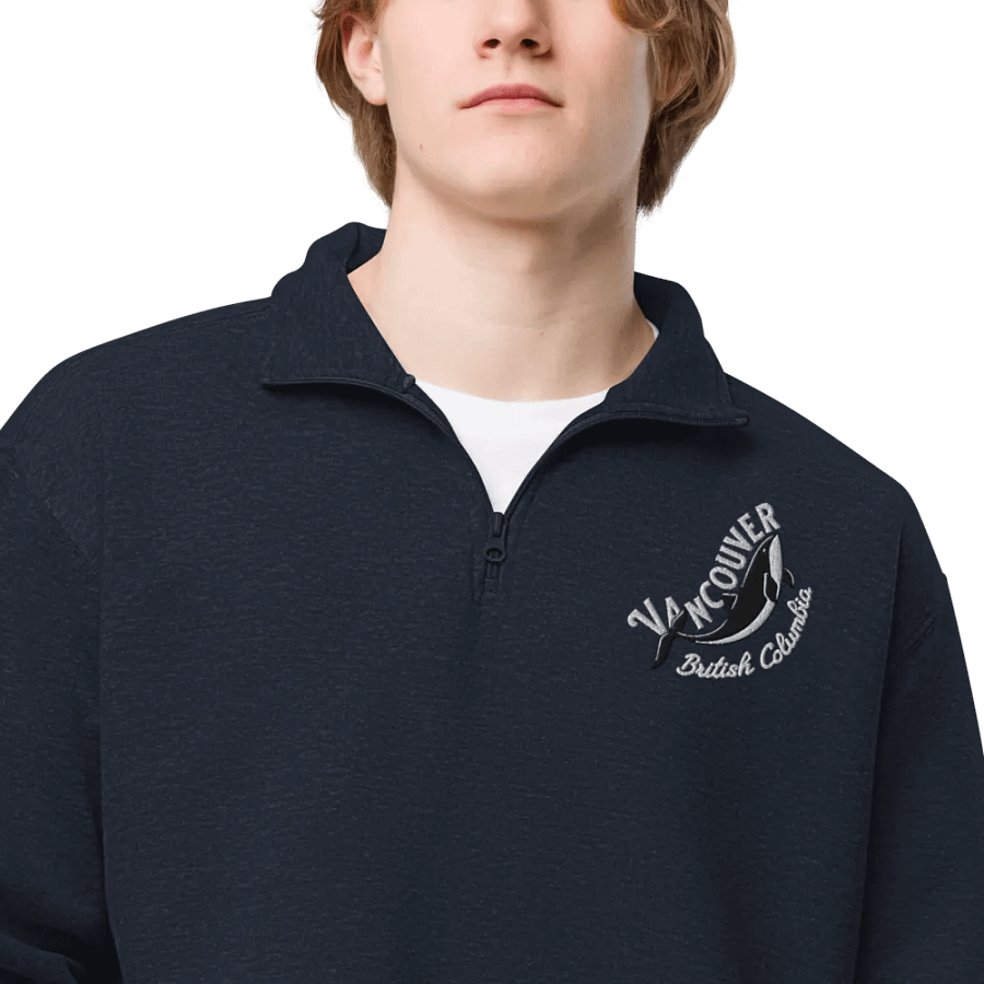Vancouver Whale Embroidery Half Zip product image (27)