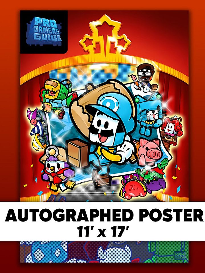 Autographed Poster | Pro Gamer's Guide "Coffee Kingdom Quest" product image (1)