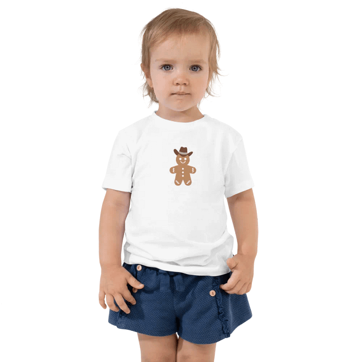 Gingerbread Man Howdy Christmas Toddler T-Shirt product image (1)
