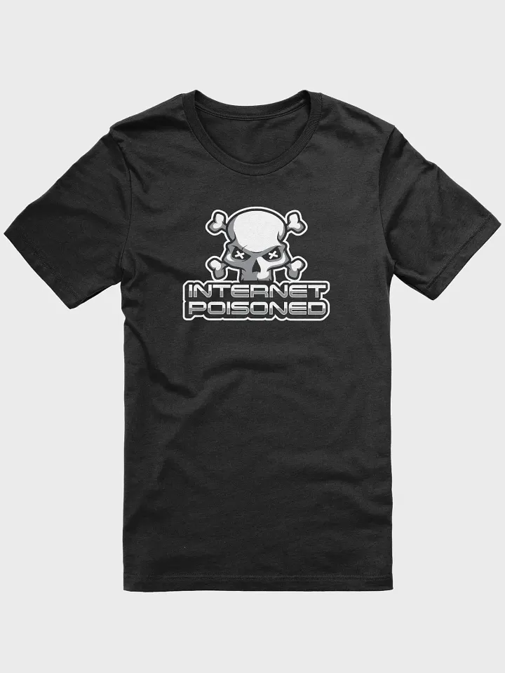 Internet Poisoned Y2K T-Shirt – Funny Goth Skull Meme Tee product image (1)