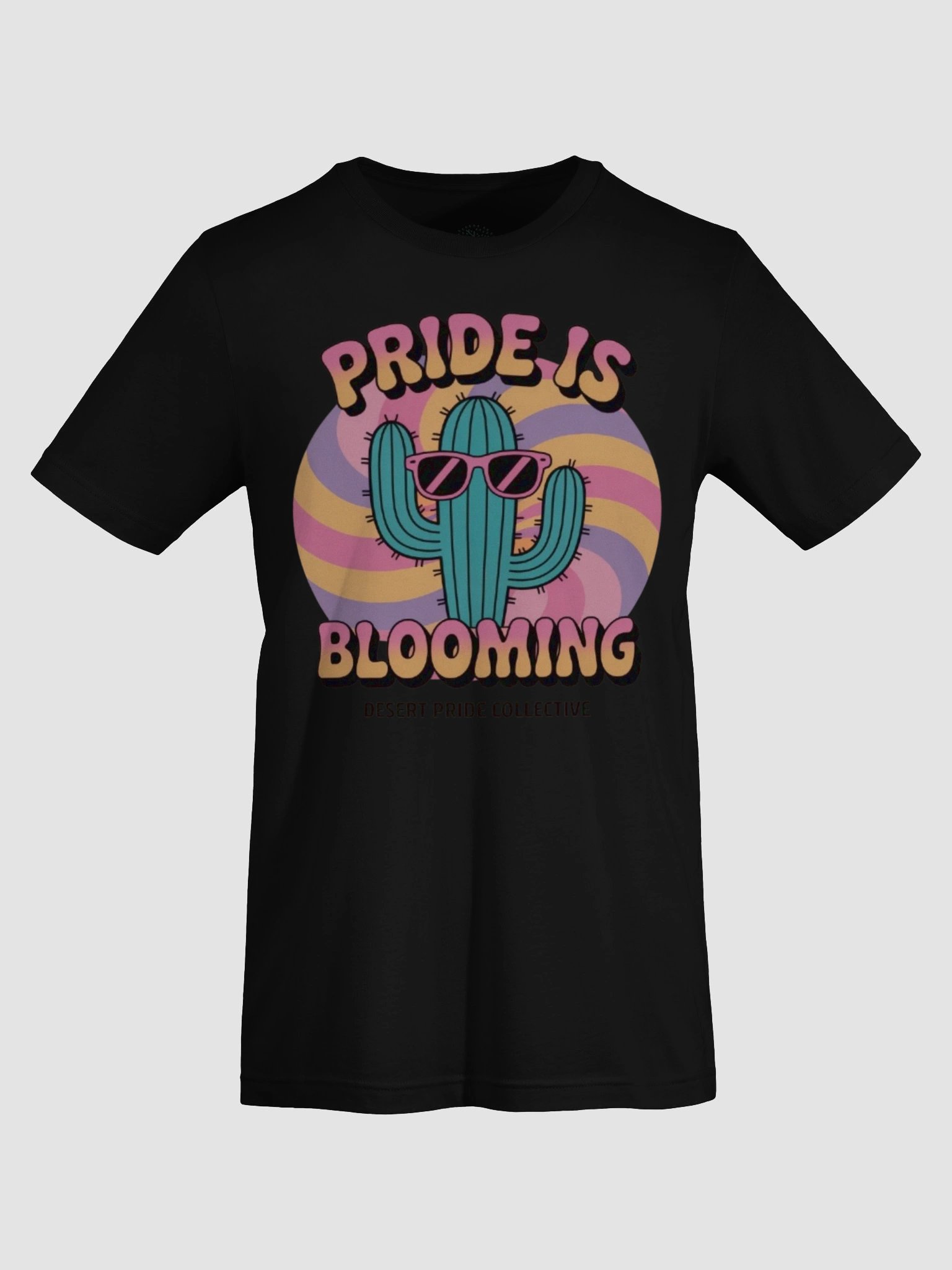 Unisex Supersoft Retro Cactus Pride T-Shirt - 'Pride Is Blooming' | LGBTQ+ Inclusive Design | Graphic Grove product image (72)