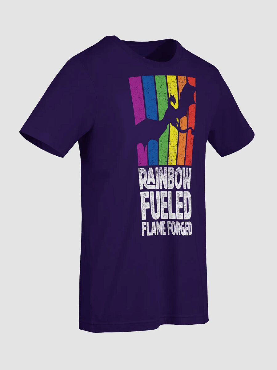 Rainbow Fueled. Flame Forged Pride Supersoft T-Shirt product image (81)