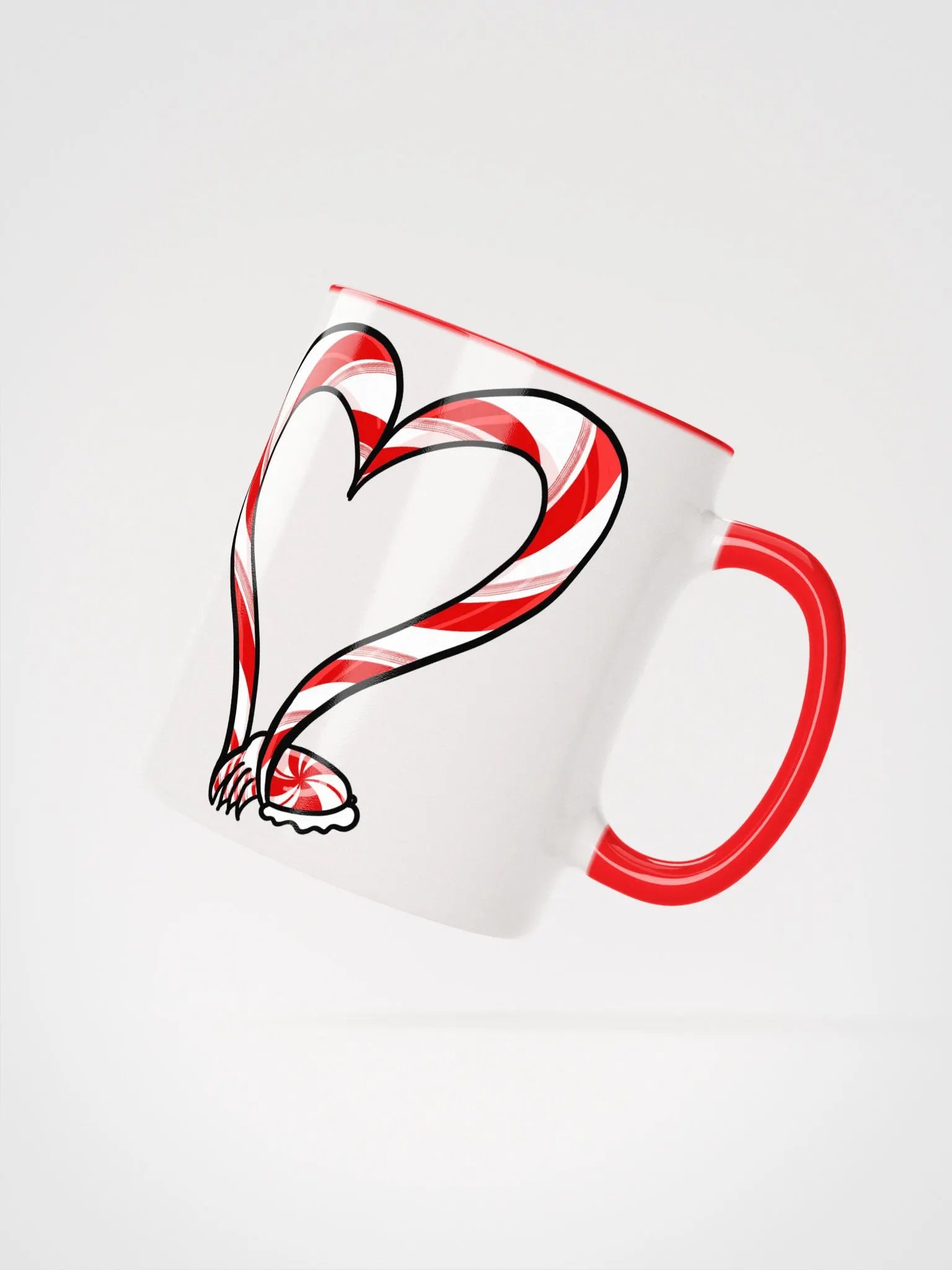 Candycane Tentacle Heart double sided- color mug product image (42)
