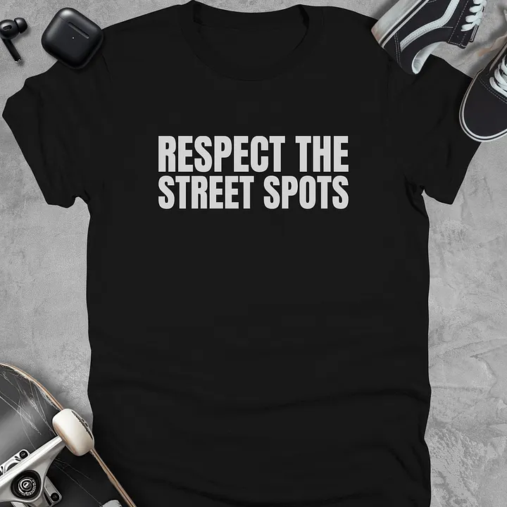 Respect the street spots, Skateboarding t-shirt, Unisex product image (1)