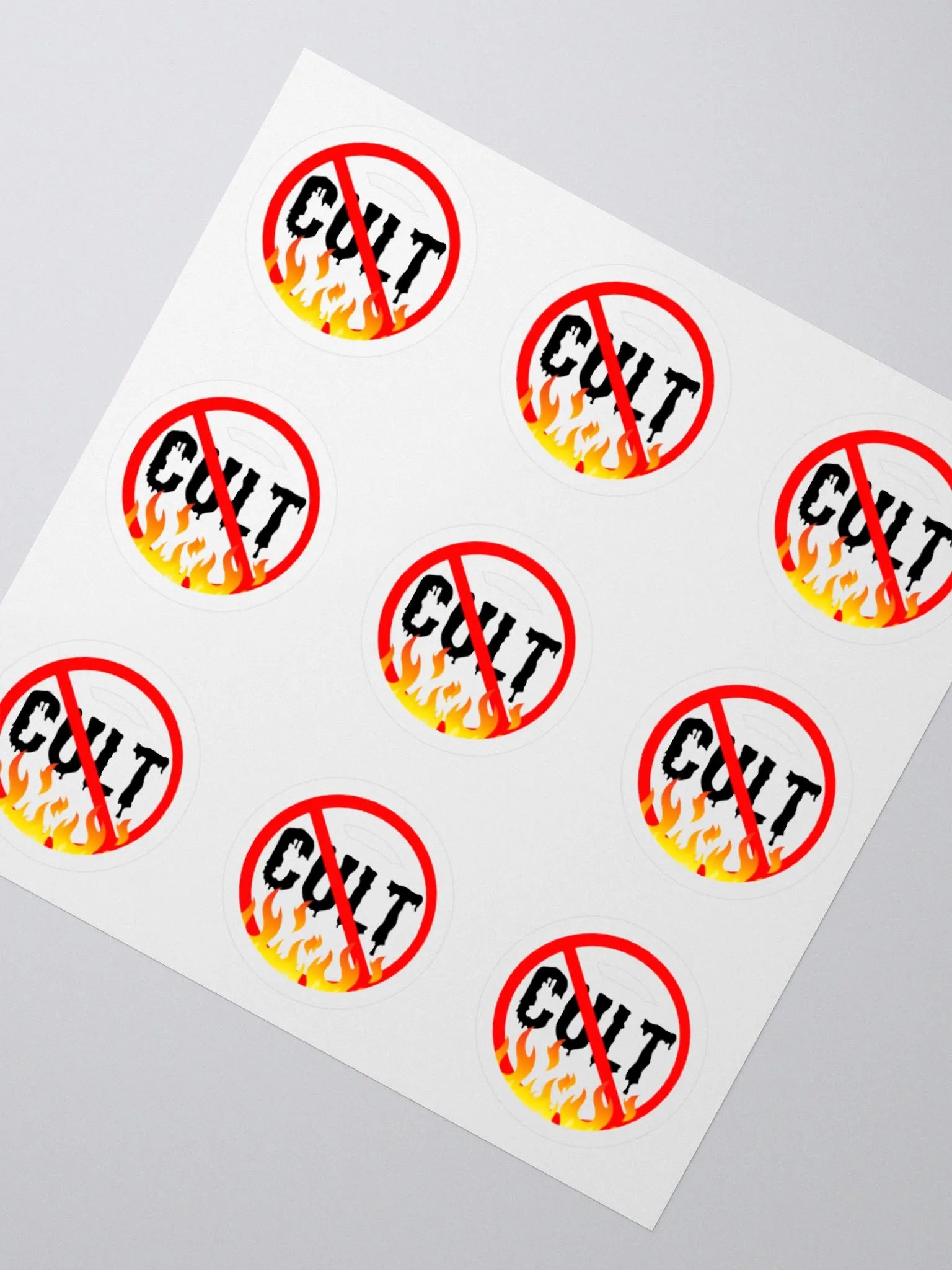 Anti Cult Stickers, Set of 9 product image (2)
