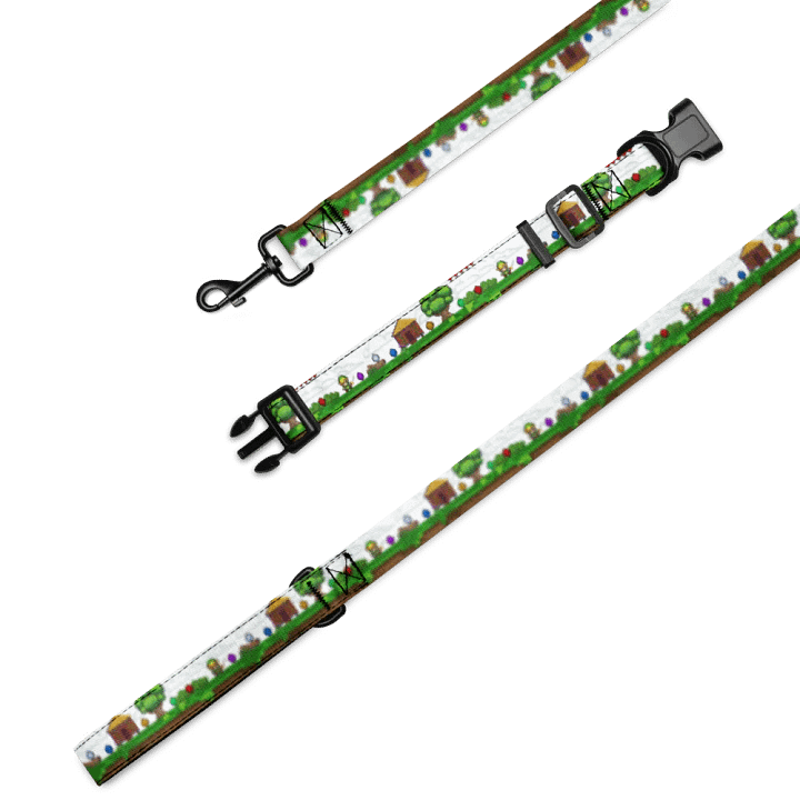 Pixel Game Leash & Collar product image (1)