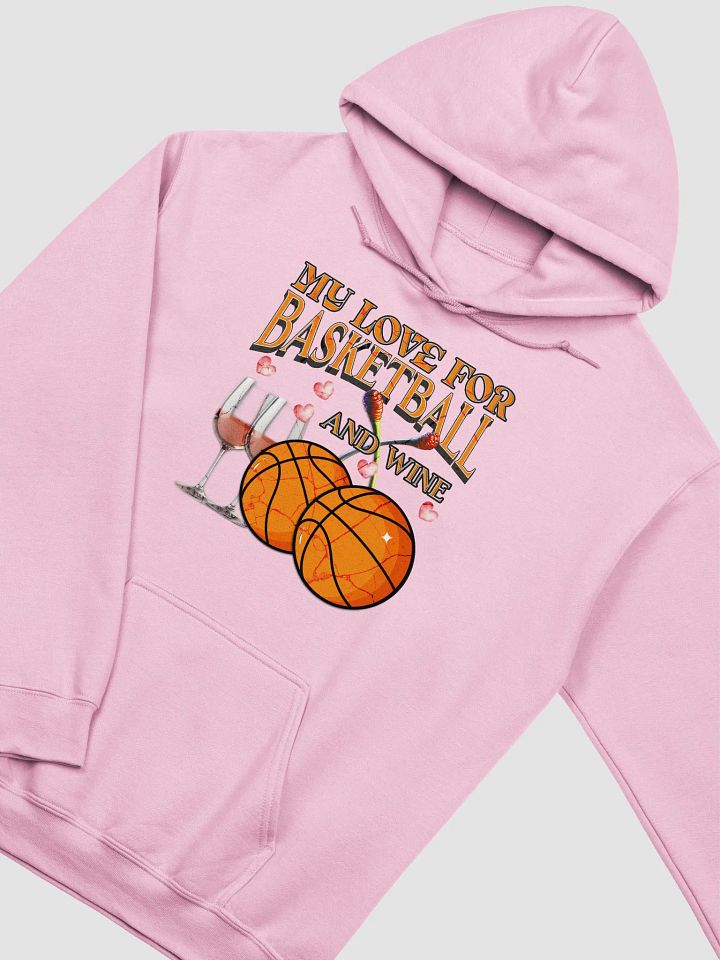 My Love For Basketball And Wine Swish & Sip Classic Hoodie product image (2)