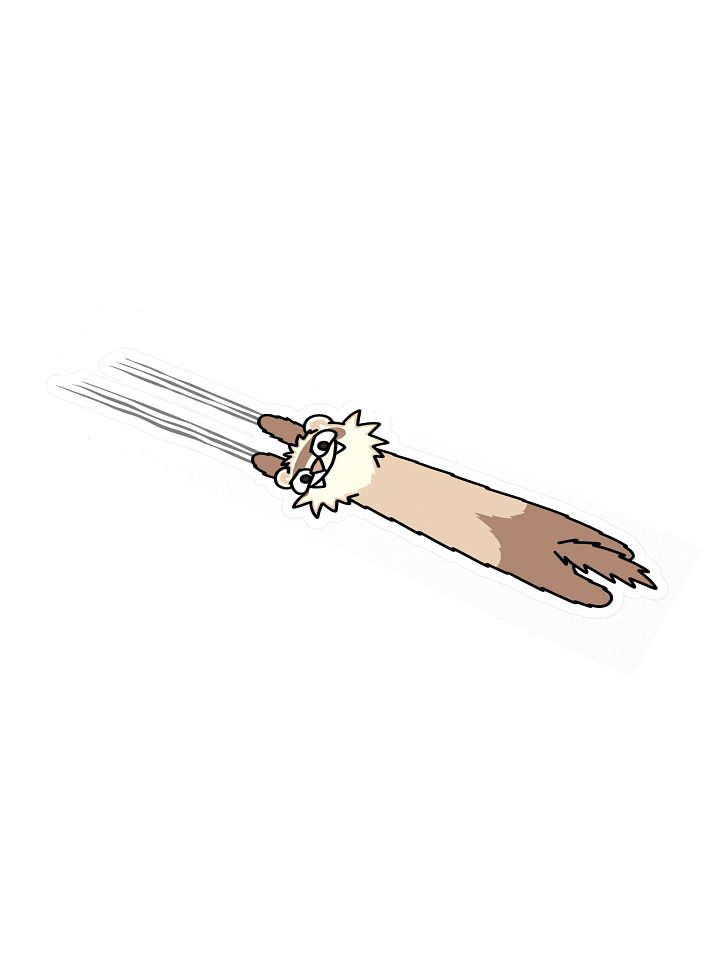 Meems Scratch - Long Car/Laptop Stiker product image (1)