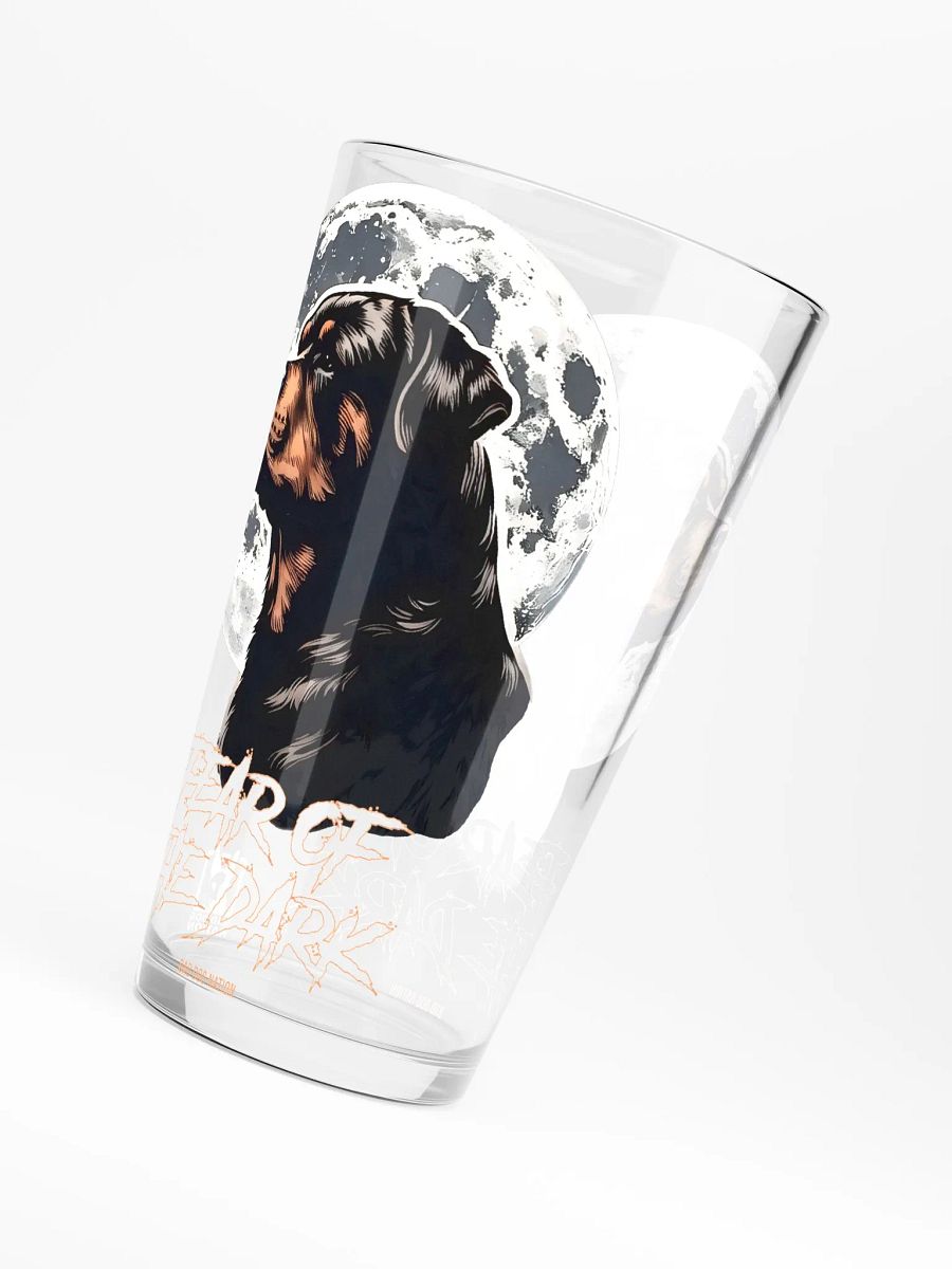 Fear of the Dark Rottweiler - 16oz Pint Glass product image (2)