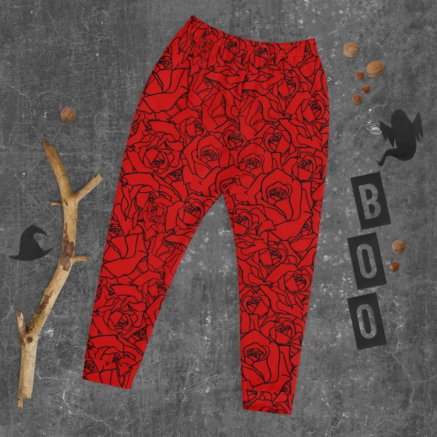 Loads of Roses · red-black joggers product image (8)