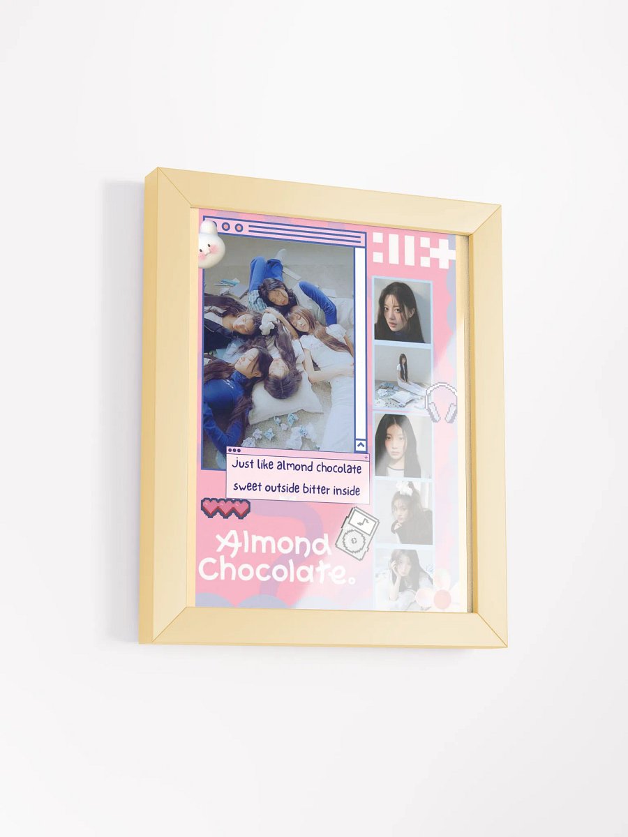 ALMOND CHOCOLATE -ILLIT Collage Framed Poster product image (5)