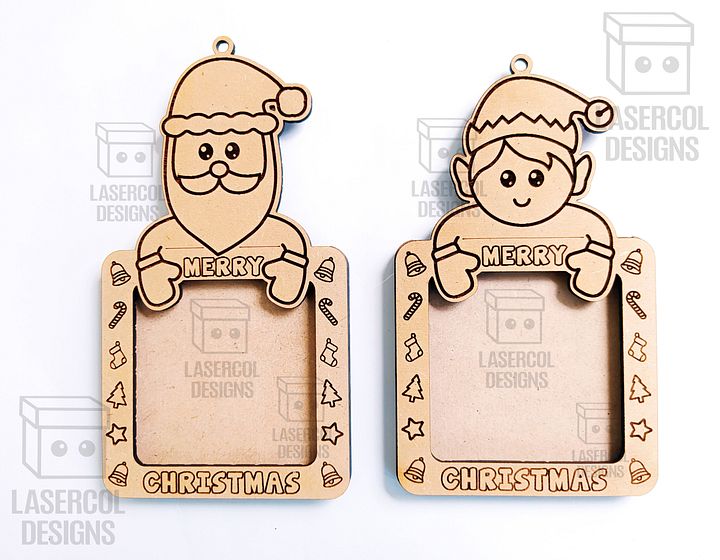 Christmas Photo Frames Bundle - Laser Cut Files product image (2)