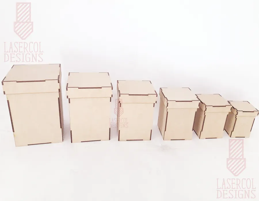 Boxes Bundle (Set 3, 4) - Laser Cut Files product image (5)