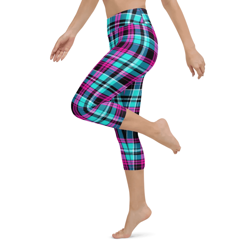 ZABU 90s tartan Yoga Capri Leggings product image (6)