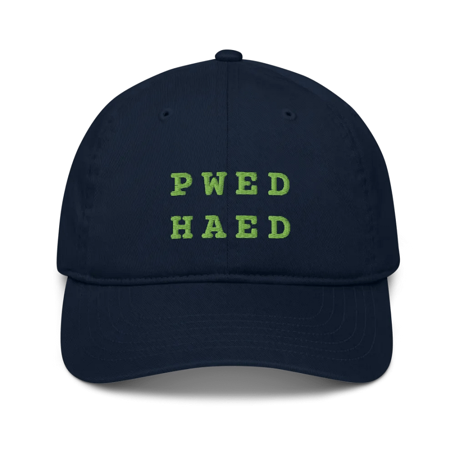 BED HEAD in steno - Organic Cotton Dad Cap (Green) product image (19)