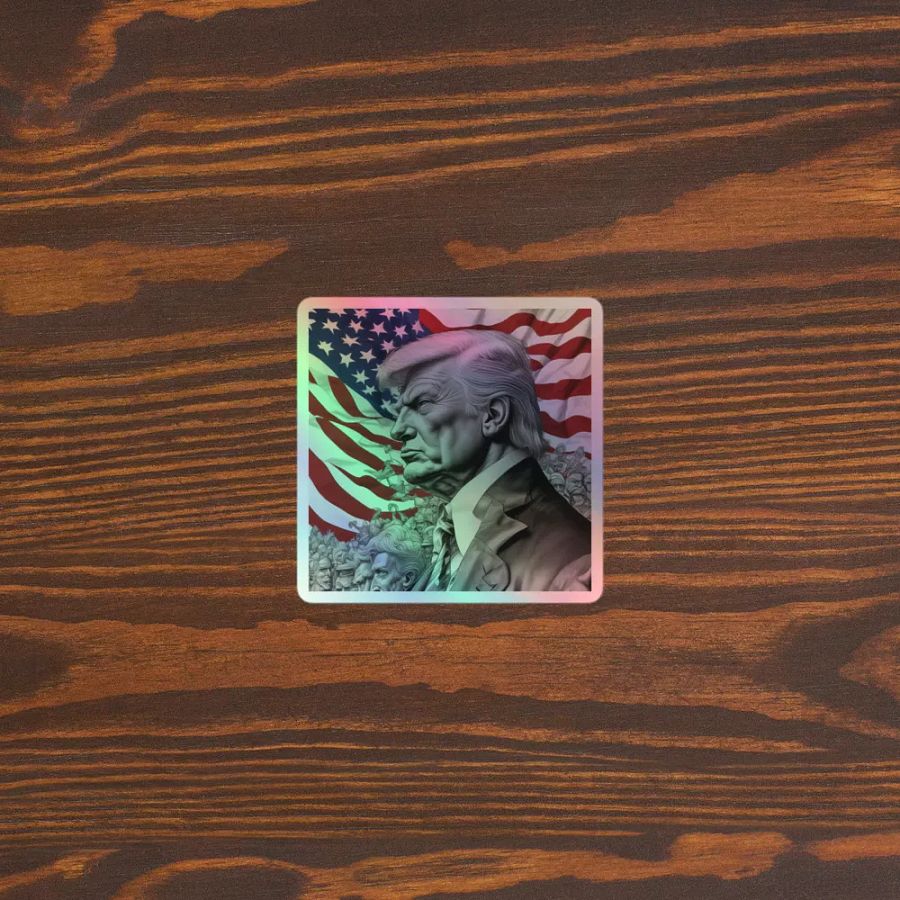 Patriotic Leader Holographic Sticker product image (5)