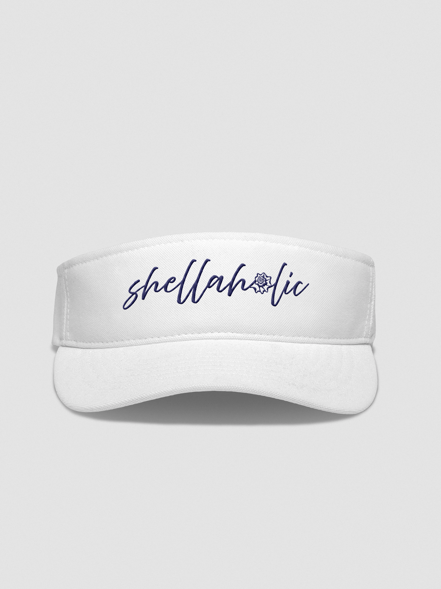Shellaholic EMBROIDERED Flexfit White Visor product image (5)