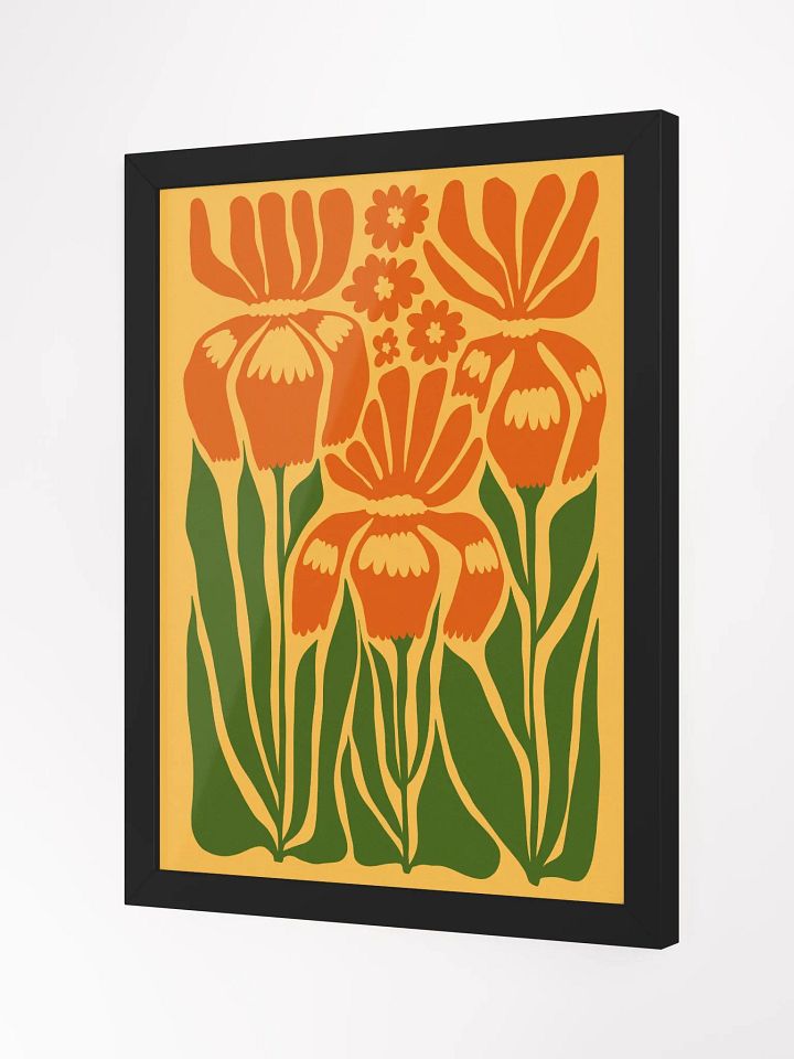 Three Flowers in Full Bloom - Framed Poster product image (2)