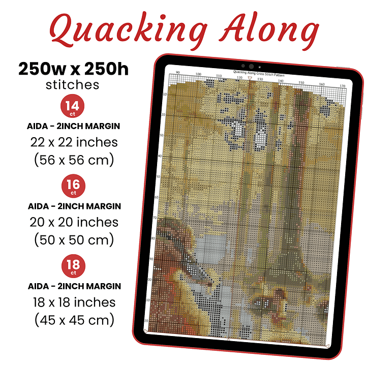 Quacking Along Cross Stitch Pattern product image (2)