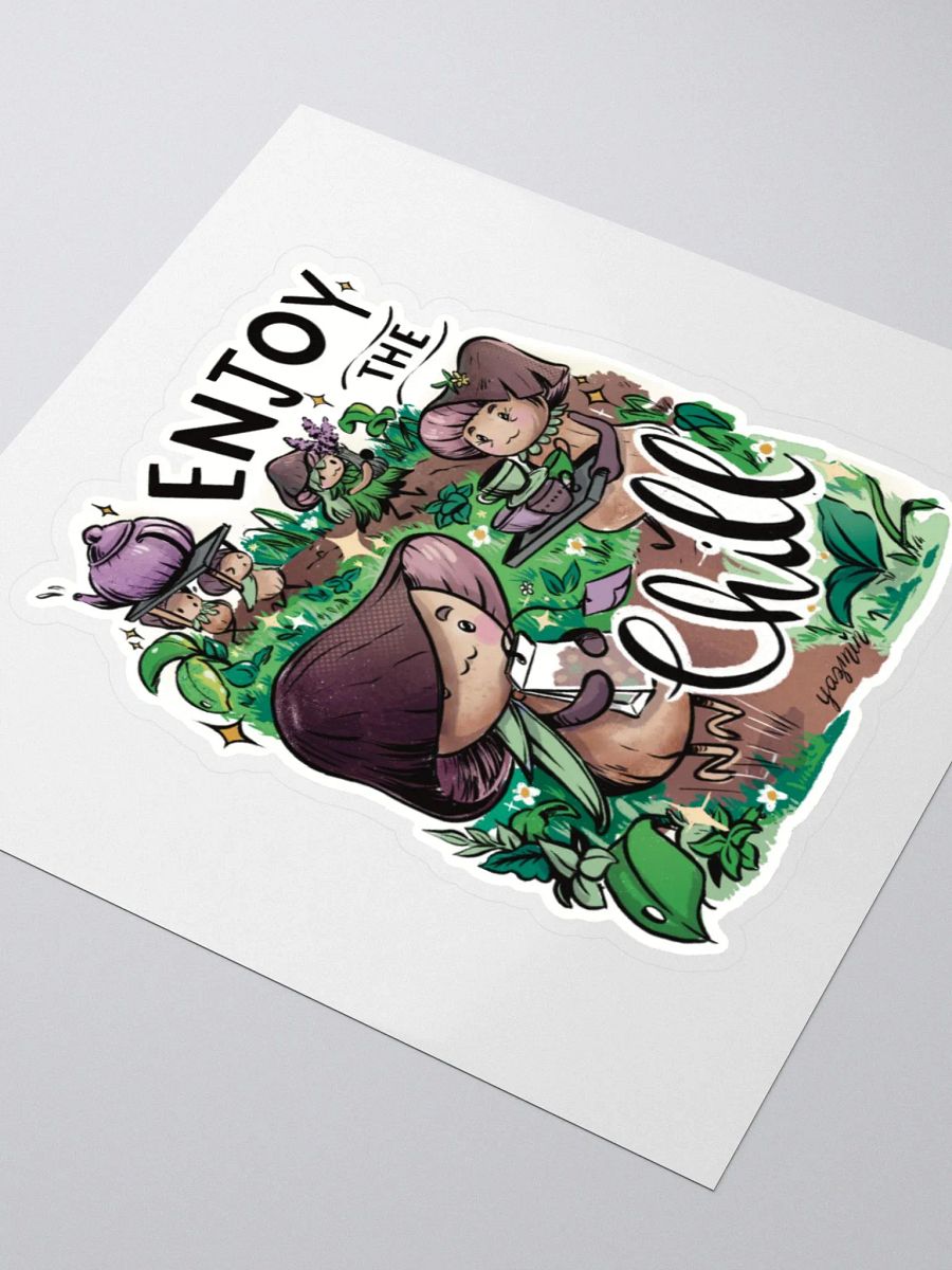 Fungus Parade Sticker - Whimsical Mushroom People for Your Collection product image (3)