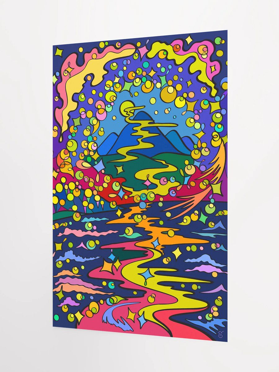 Vibrant Matte Poster Print - Moon Path product image (3)