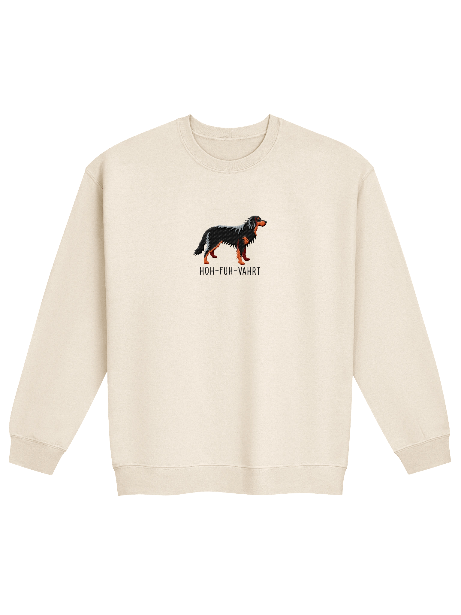 Hoh-Fuh-Vahrt Sweatshirt (Embroidered) of a Hovawart(Black & Tan) product image (21)