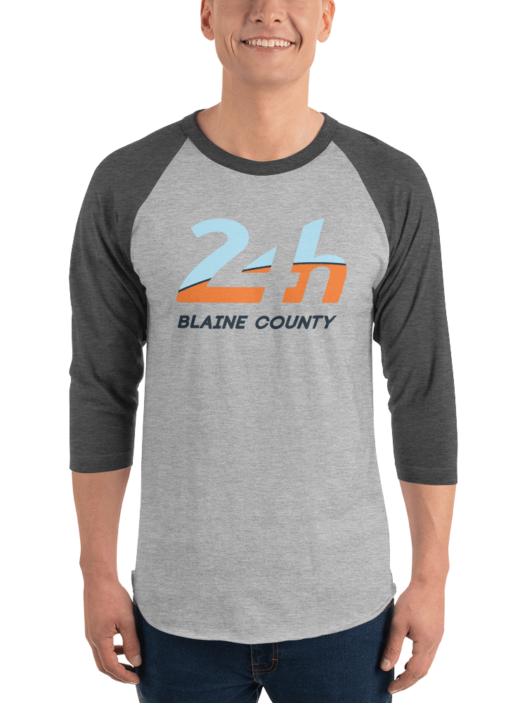 Blaine County 24h Logo Baseball Tee product image (1)