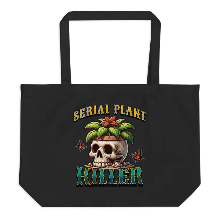 Serial Plant Killer Skull Planter Tote Bag product image (1)