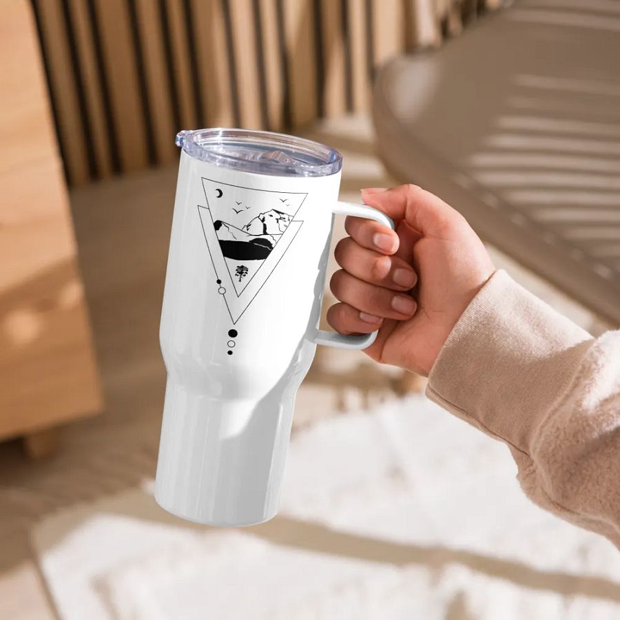 Travel tumbler with handle for a mountain hiker product image (5)