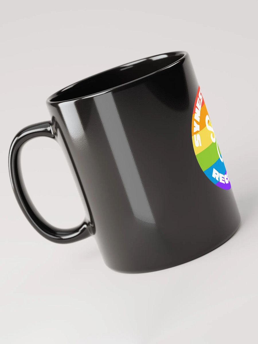 Synesthesia Records Rainbow Logo Mug BLK product image (2)