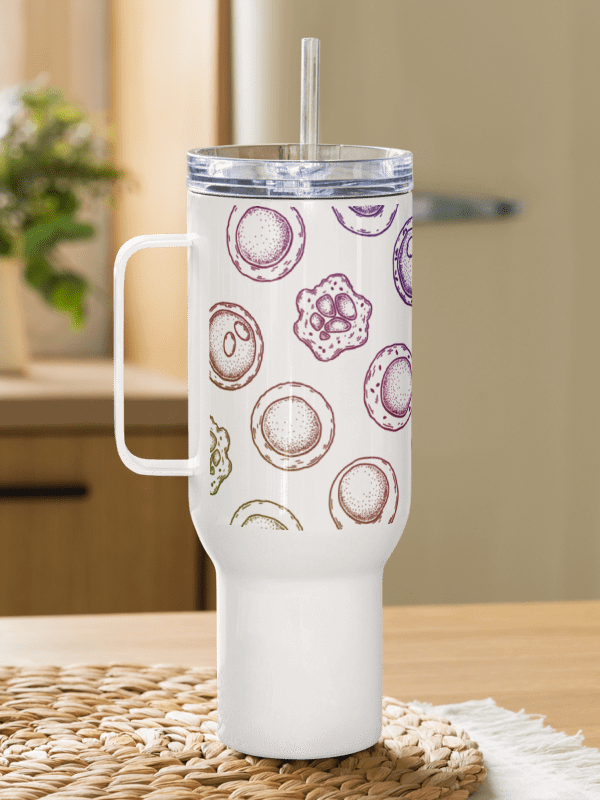 "Stem cells pattern" Travel Mug with a Handle product image (3)