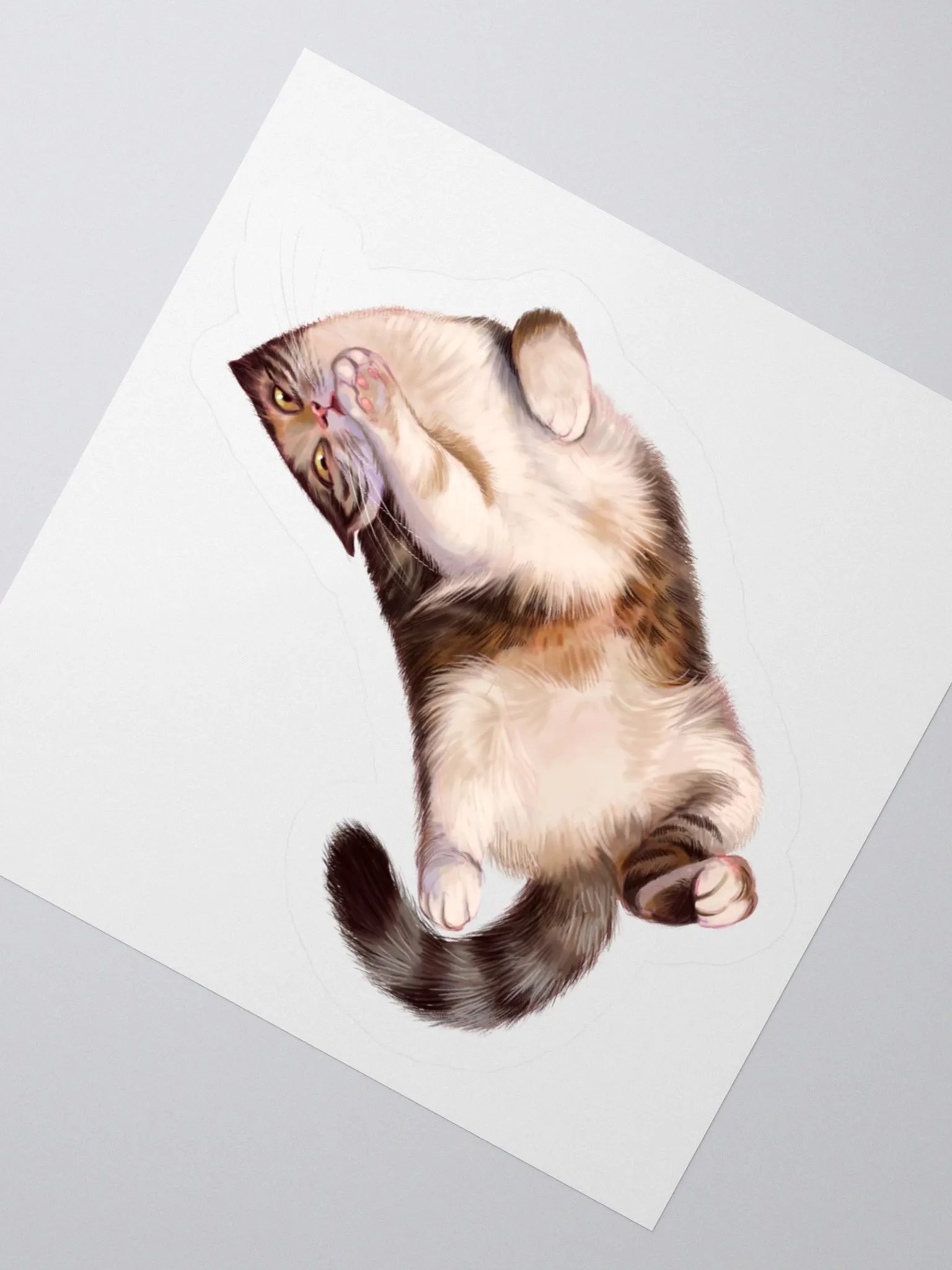 Happy cat sticker product image (3)