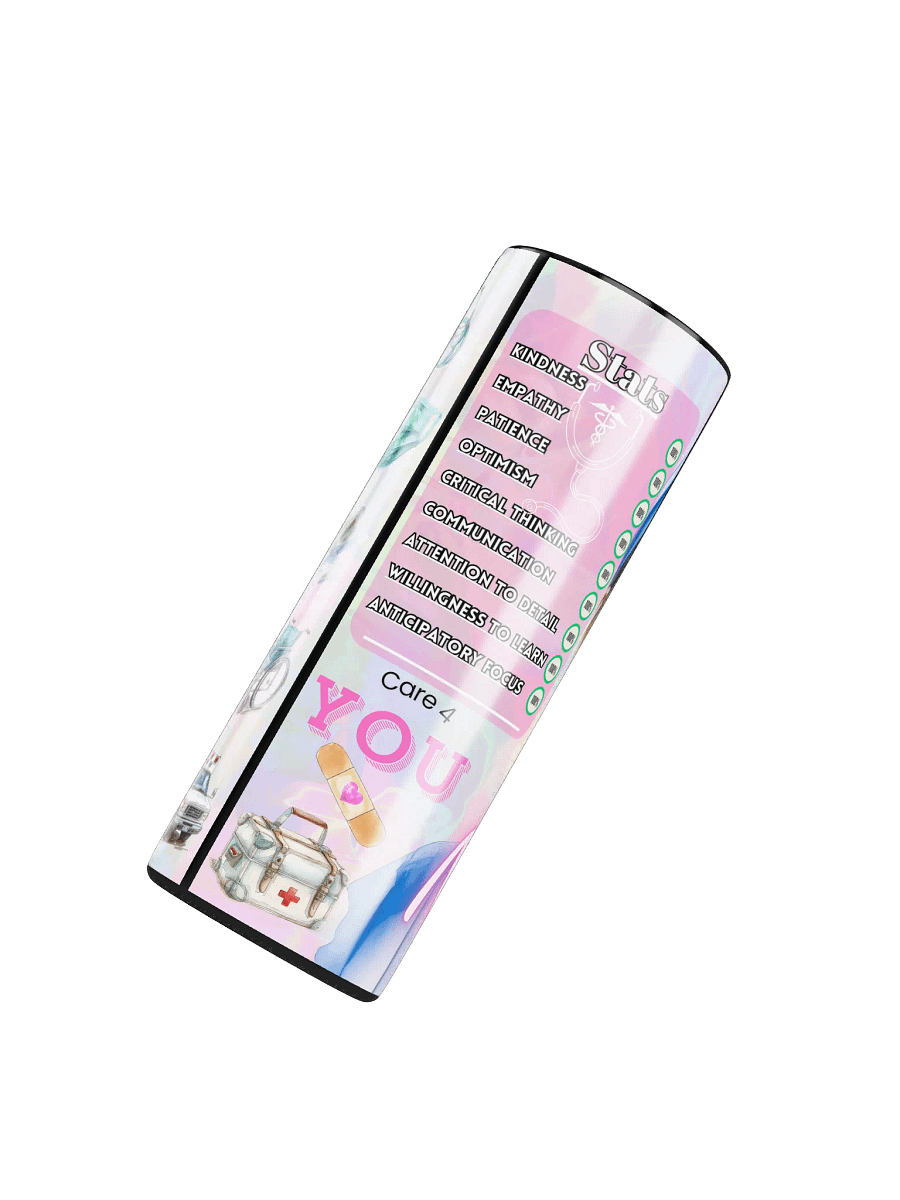Latina Nurse 20 oz Skinny Stainless Steel Tumbler product image (5)