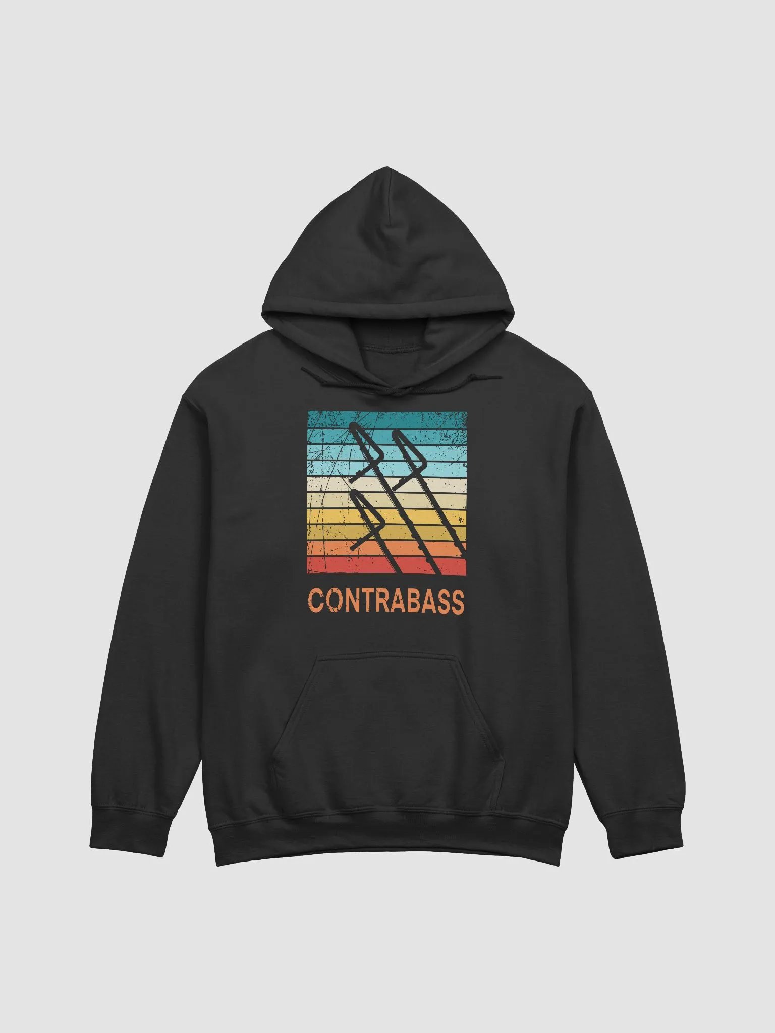Retro Abstract Flute Hoodie - Contrabass - Unisex product image (1)