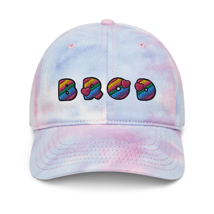 Bród Meaning Pride - Tie-Dye Embroidered Irish / Gaeilge / Gaelic Dad Hat for PRIDE 🏳️‍🌈 product image (2)