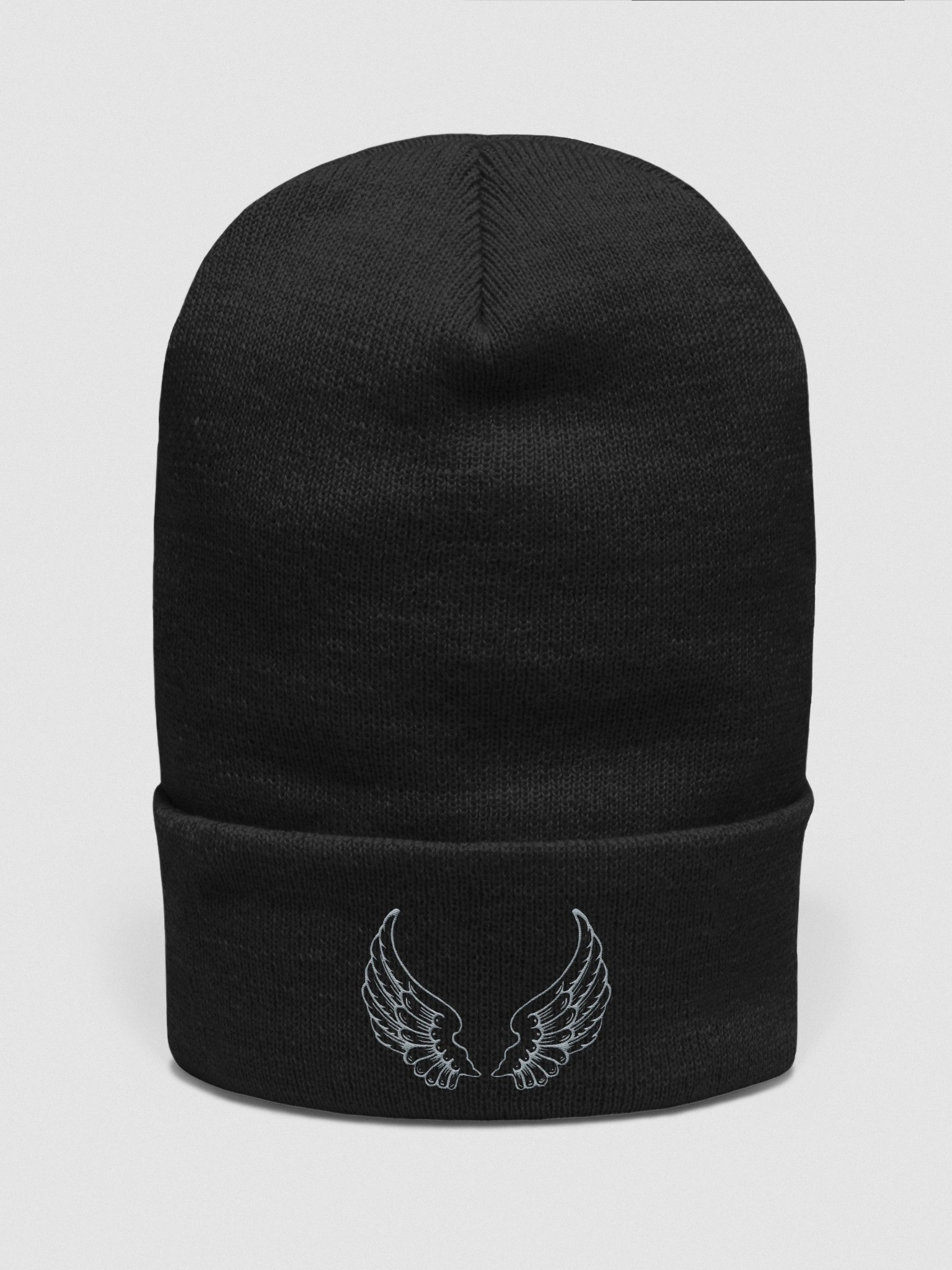 Winged Emblem Stylish Cuffed Beanie product image (4)