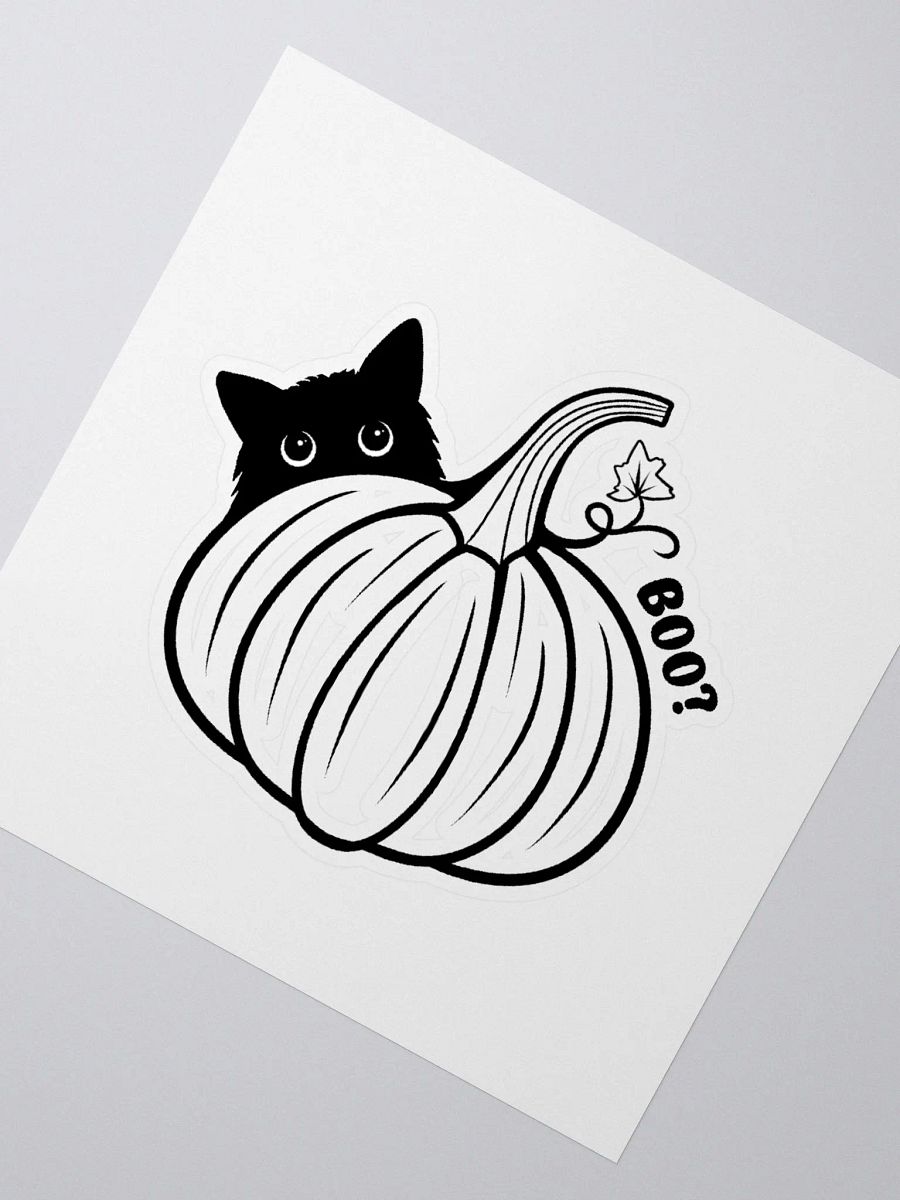 Kitty with a Pumpkin Sticker product image (2)