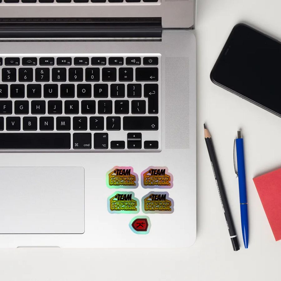 Four Team Cheese Blend Holographic Sticker Set product image (12)