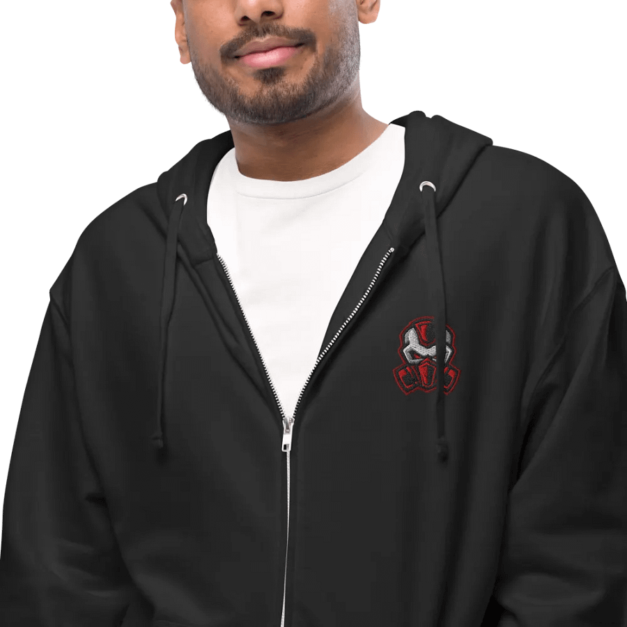 Sewitscher Red Fleece Zip Up Hoodie product image (6)