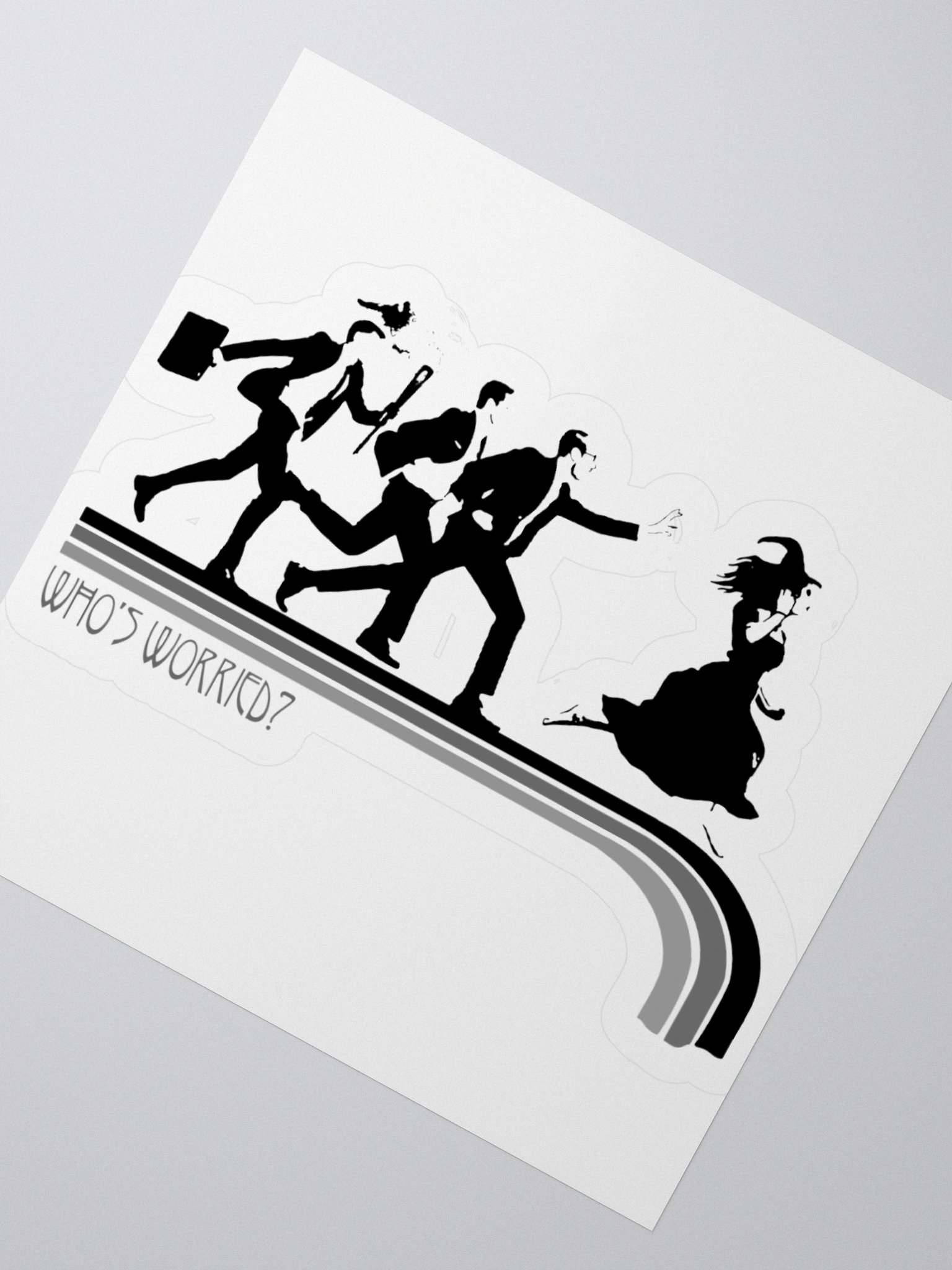 Who's Worried Kiss Cut Stickers product image (6)