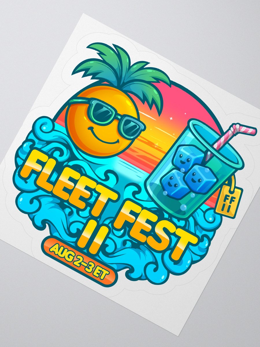 Fleet Fest II Logo Sticker product image (4)