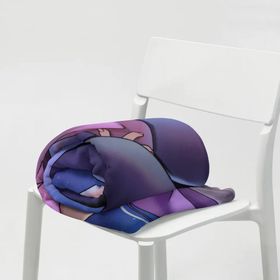 Clutzymina in Space Throw Blanket product image (7)