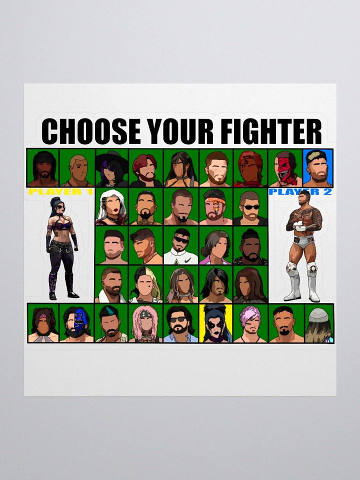 PEPW Choose Your Fighter Corinna x Flynn Sticker product image (1)