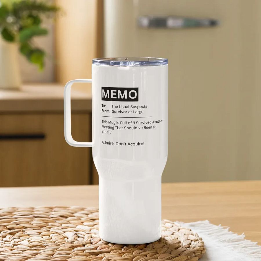 Office Meeting Survivor's Travel Mug product image (2)
